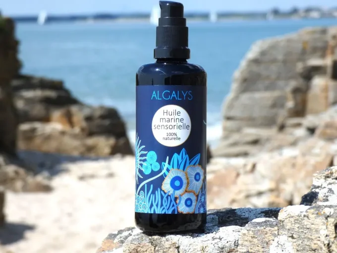 Huile marine sensorielle - Flacon verre de 100 ml - Algalys - Ker Gaïa