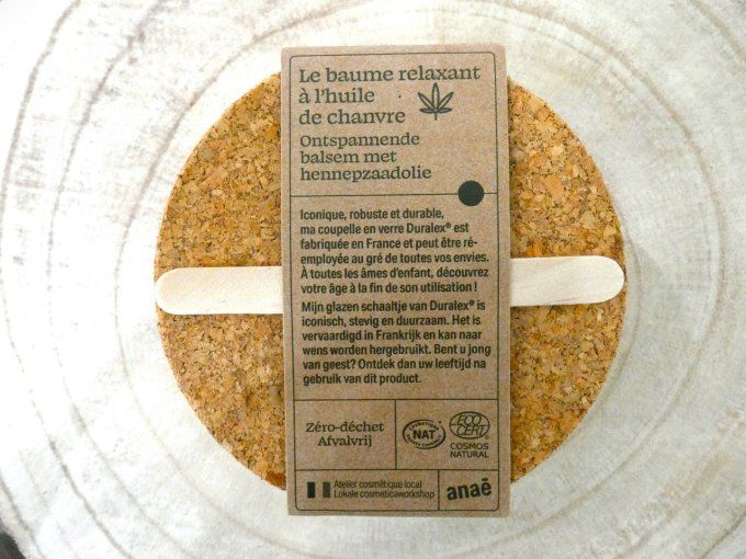 Baume relaxant Chanvre HE lavandin/orange douce