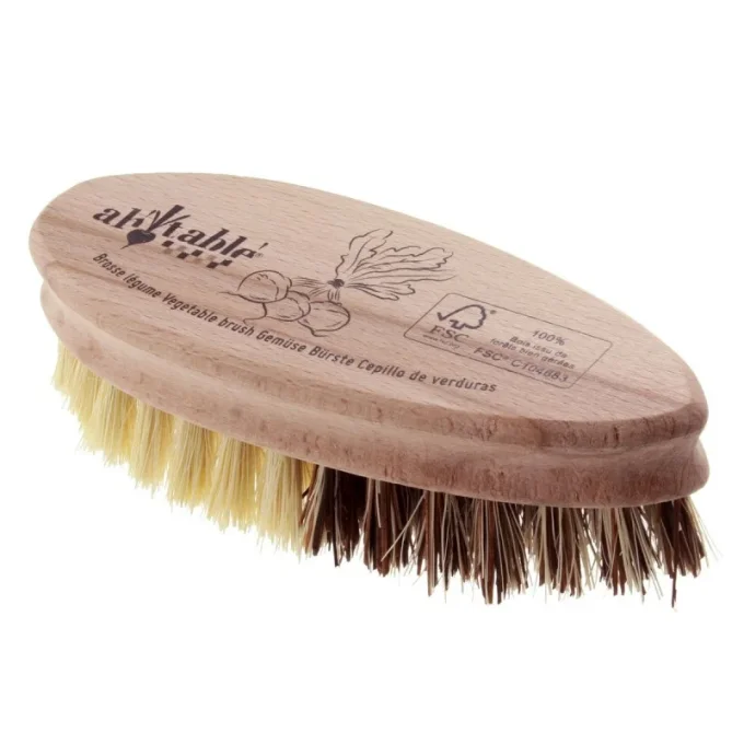 Brosse à légumes en bois de hêtre FSC