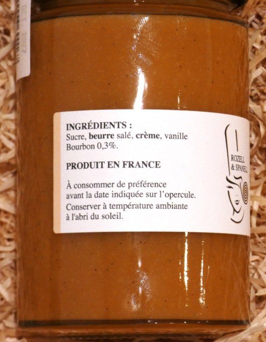 Caramel au Beurre Salé Vanille Bourbon 220g Rozell Spanell