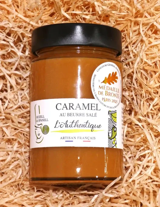 Caramel au beurre salé L'Authentique - Pot de 220 g - Rozell et Spanell