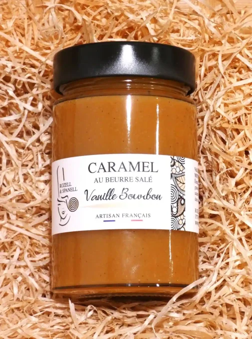 Caramel au beurre salé Vanille bourbon - Pot de 220 g - Rozell et Spanell - Ker Gaïa