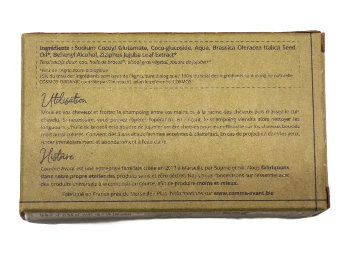 Shampoing solide bio à l'huile de brocoli - Pour cheveux colorés ou bouclés - Ker Gaïa