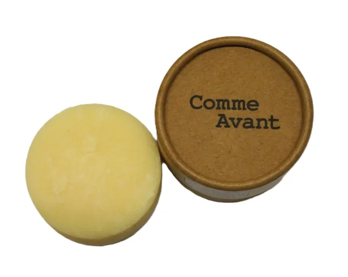 Crème solide bio hydratante de Comme Avant au beurre de karité, huile d'olive et cire de candelilla