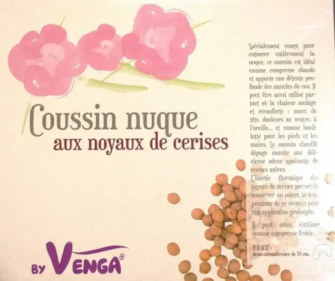 Coussin pour la nuque aux noyaux de cerises - By Venga - Ker Gaïa