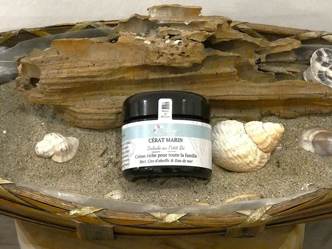 Cérat Marin Balade au Petit Bé d'O'dicy - Eau de mer de St Malo, miel et cire d'abeille - Ker Gaïa