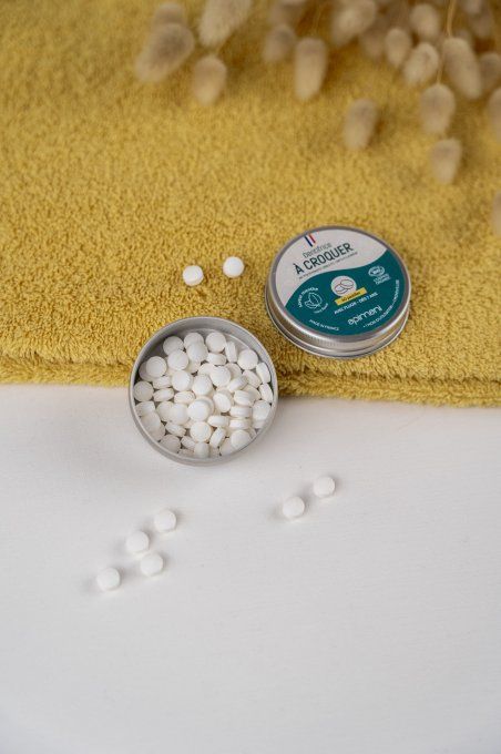 Dentifrice à croquer bio à la menthe Apimani