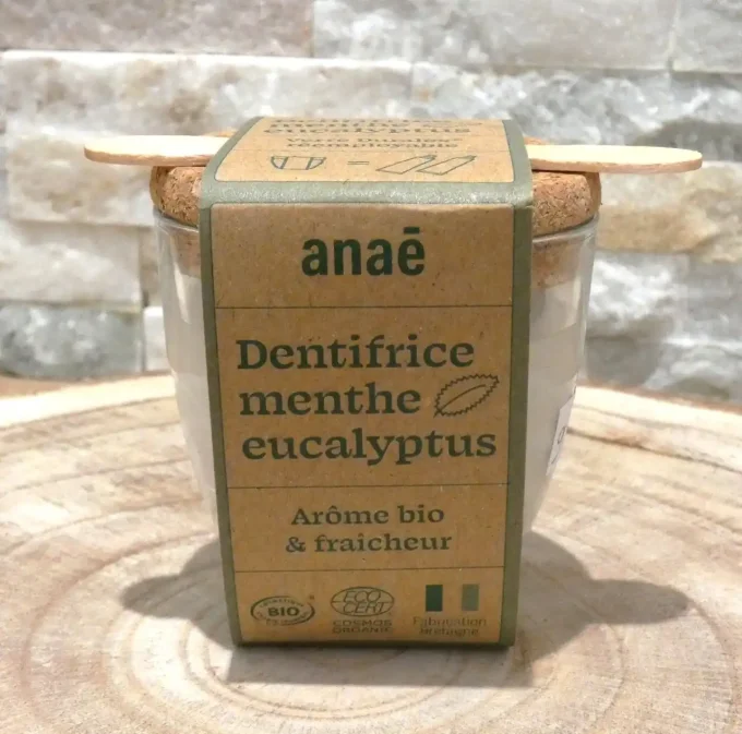 Dentifrice solide bio à l'huile de cameline - Goût menthe eucalyptus - Ker Gaïa