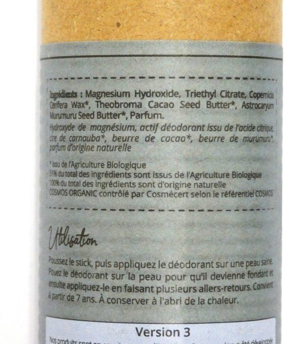 Déodorant Solide Bio Monoï Comme Avant