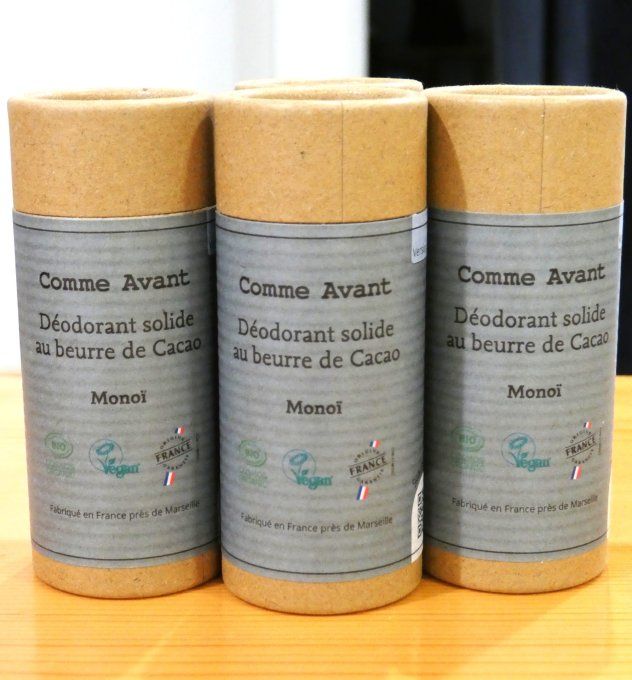Déodorant Solide Bio Monoï Comme Avant