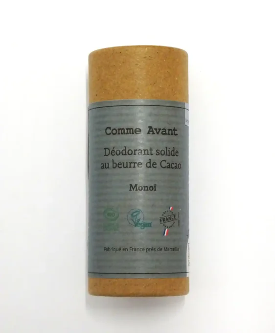 Déodorant solide bio au beurre de cacao - Stick de 60 g - Comme Avant - Ker Gaïa