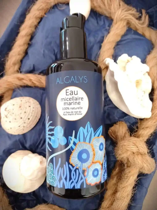Eau micellaire marine à l'eau du Parc Marin d'Iroise bio - Eau de mer, extrait d'algues, aloe vera