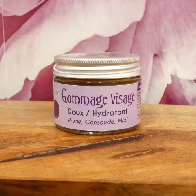Gommage visage - Pot en verre de 30 ml - Cosmetique Symphytum - Ker Gaïa