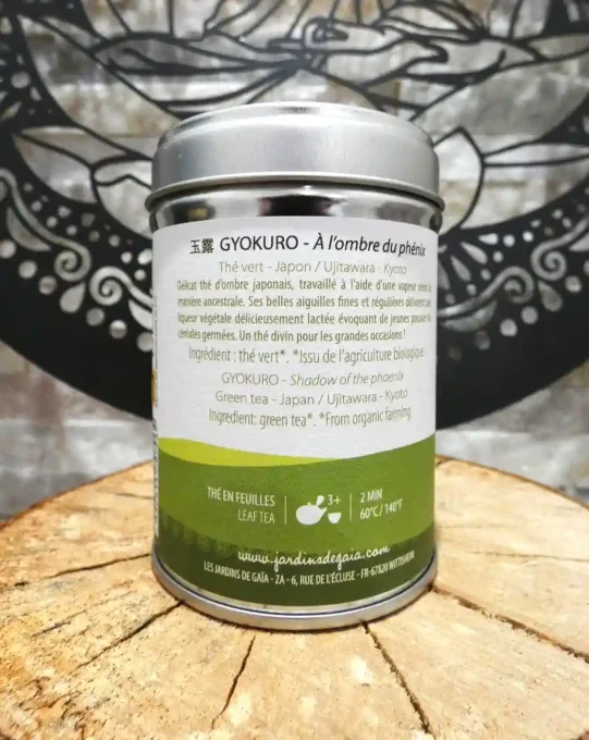 Thé vert bio grand cru Gyokuro A l'ombre du Phénix - Thé d'ombre japonais- Ker Gaïa