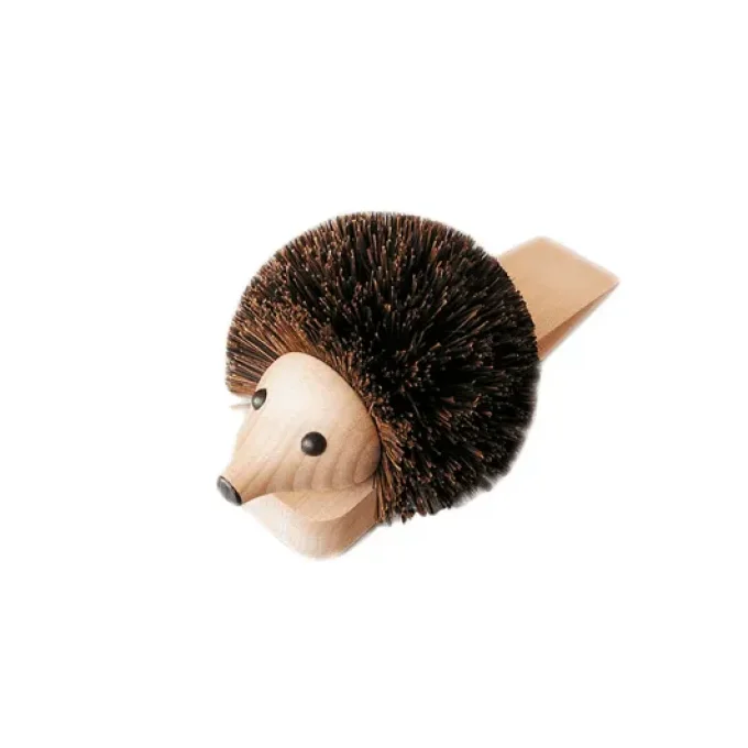 Hérisson cale-porte en bois de hêtre huilé - 25 x 10 x 11 cm - La Droguerie Ecologique - Ker Gaïa