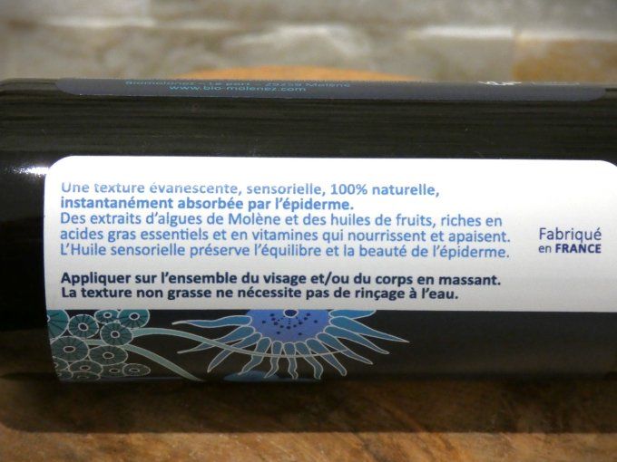 Huile marine sensorielle visage et corps aux algues de Molène