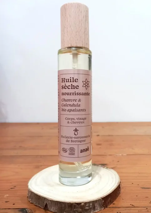 Huile sèche nourrissante bio - Flacon verre de 105 ml - Ker Gaïa