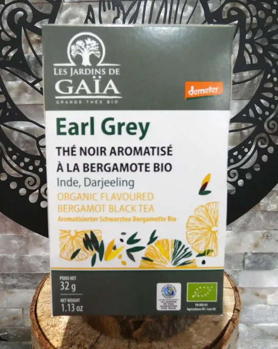 Infusettes de thé noir Earl Grey - 20 sachets - Les Jardins de Gaïa - Ker Gaïa Redon
