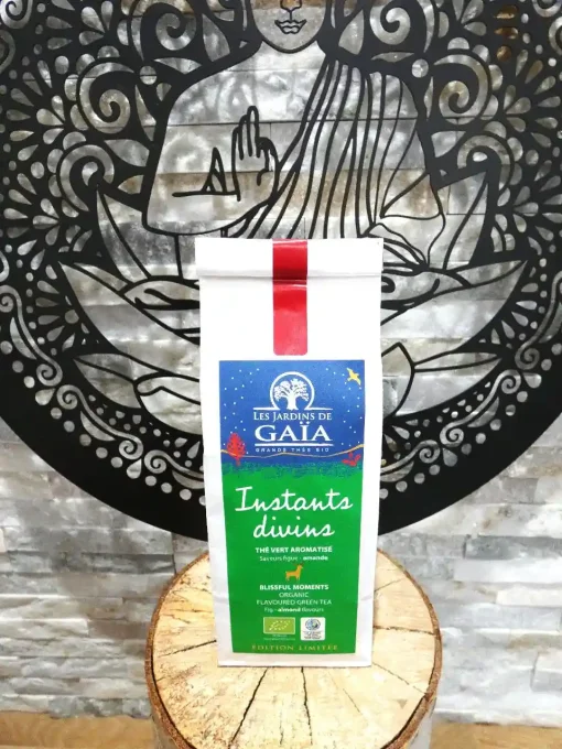 Thé vert bio Instants Divins - Sachet de 90 g -Les Jardins de Gaïa - Ker Gaïa