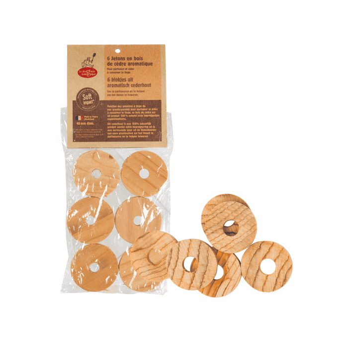 Jetons en bois de cèdre
