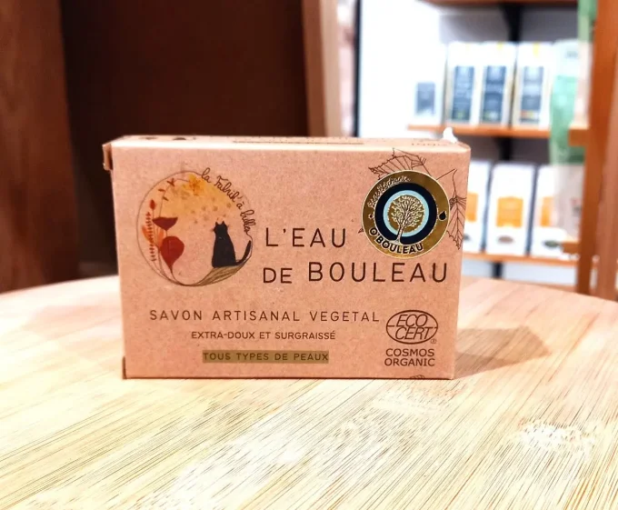 Savon artisanal bio L'eau de Bouleau - Pain de 100 g - La Fabrik'à bulles - Ker Gaïa