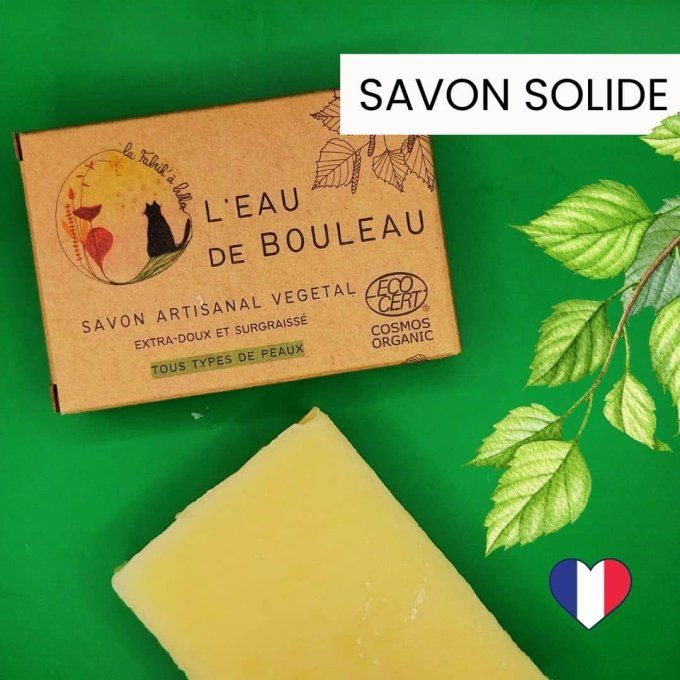 Savon artisanal bio "L'eau de bouleau"