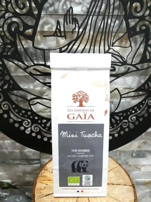Thé Sombre Mini Tuocha bio - Sachet de 50g - Les Jardins de Gaïa - Ker Gaïa Redon
