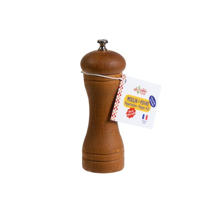 Moulin à poivre en bois de hêtre, 15 ou 20 cm