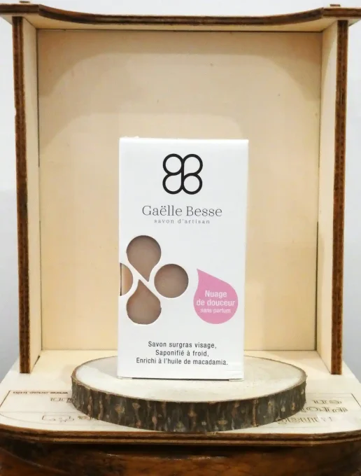 Savon artisanal Nuage de Douceur - Savon de 100 g - Gaëlle Besse - Ker Gaïa