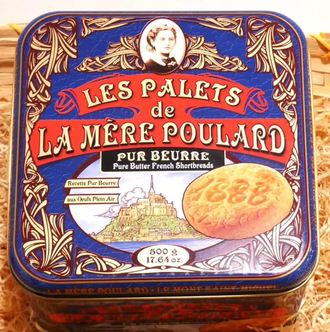 Palets pur beurre - Boite collector en fer 500 g - La Mère Poulard - Ker Gaïa