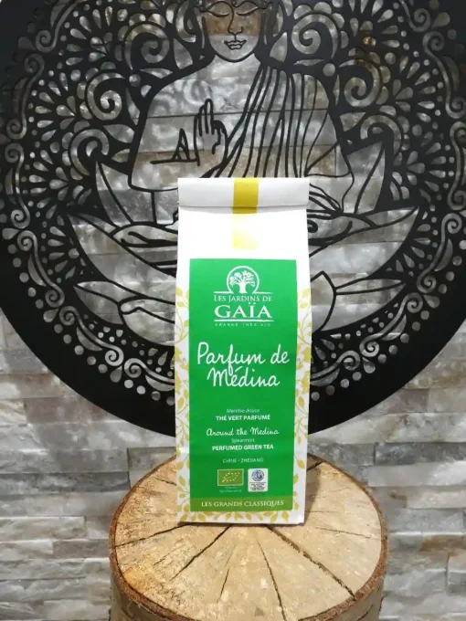 Thé vert bio Parfum de Médina - Sachet de 100 g - Les Jardins de Gaïa - Ker Gaïa