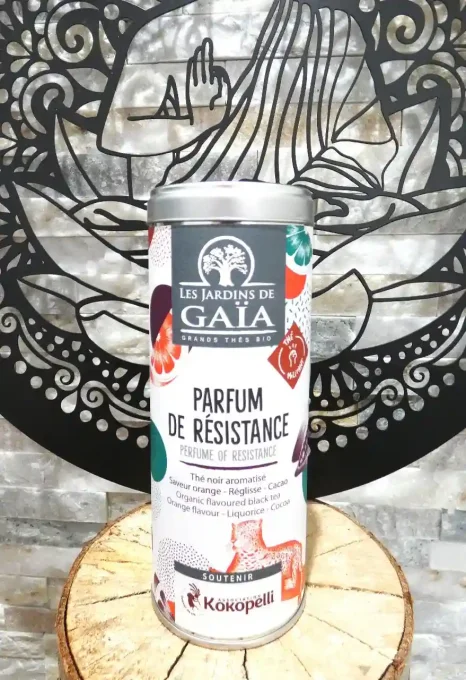 Thé noir bio Parfum de résistance - Orange, réglisse, cacao - Les Jardins de Gaïa - Ker Gaïa