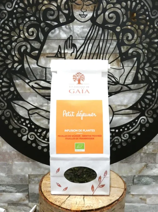 Tisane de plantes Petit Déjeuner - Sachet de 100g - Les Jardins de Gaïa
