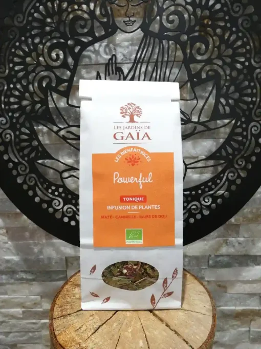 Tisane bio Powerful - Sachet de 100 g -Les Jardins de Gaïa - Ker Gaïa