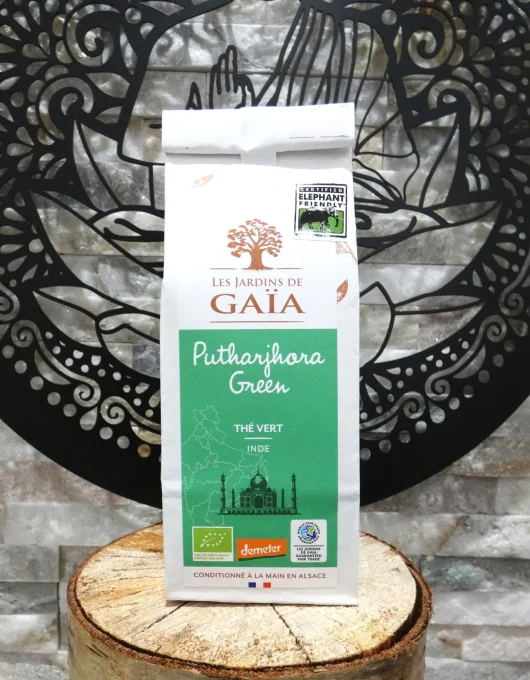 Thé vert bio Putharjhora Green - Thé vert nature d'Inde - Les Jardins de Gaïa