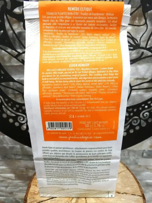 Tisane bio de bien être Remède Elfique - Les Jardins de Gaïa - Ker Gaïa Redon