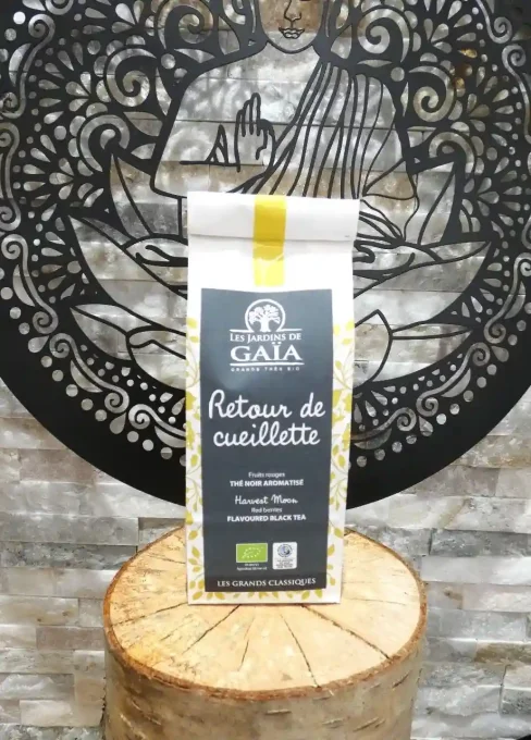 Thé noir bio Retour de cueillette - Sachet de 100 g - Les Jardins de Gaïa - Ker Gaïa