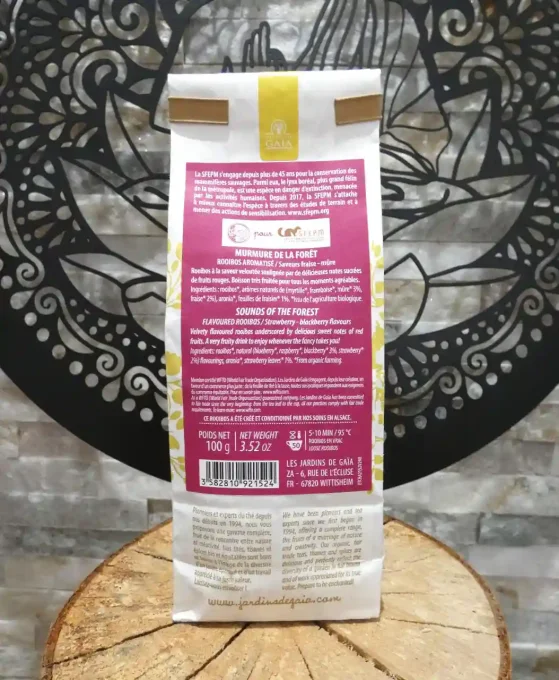 Rooibos bio militant Murmure de la forêt - Fraise et mûre - Ker Gaïa
