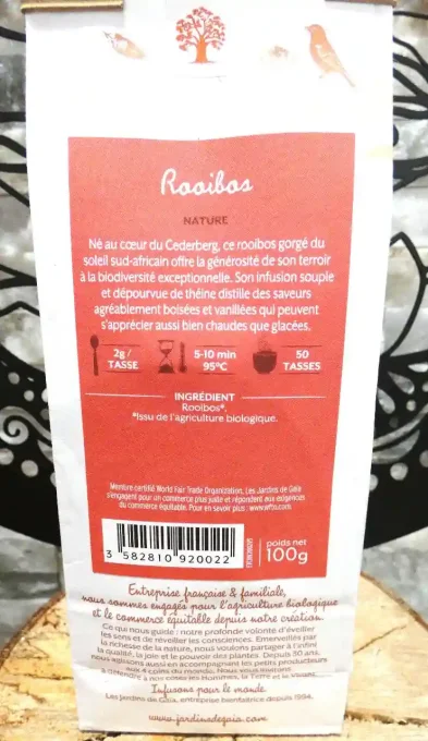 Rooibos nature bio - Infusion d'Afrique du Sud - Ker Gaïa