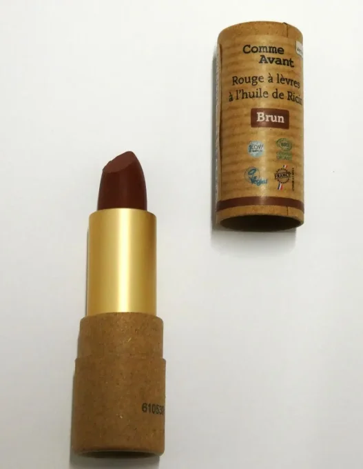 Rouge à lèvres bio à l'huile de ricin Comme Avant - 100% origine naturelle - Couleur Brun - Ker Gaïa
