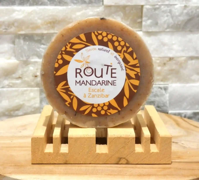 Savon Escale à Zanzibar de Route Mandarine - Exfoliant, épicé - Ker Gaïa