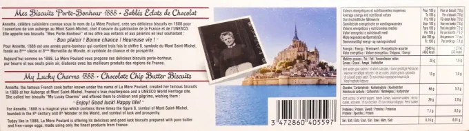 Etui Collector Sablés Éclats de Chocolat - Hommage au Mont Saint-Michel, fabriqué en Bretagne - Ker 