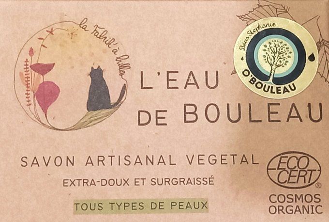 Savon artisanal bio "L'eau de bouleau"
