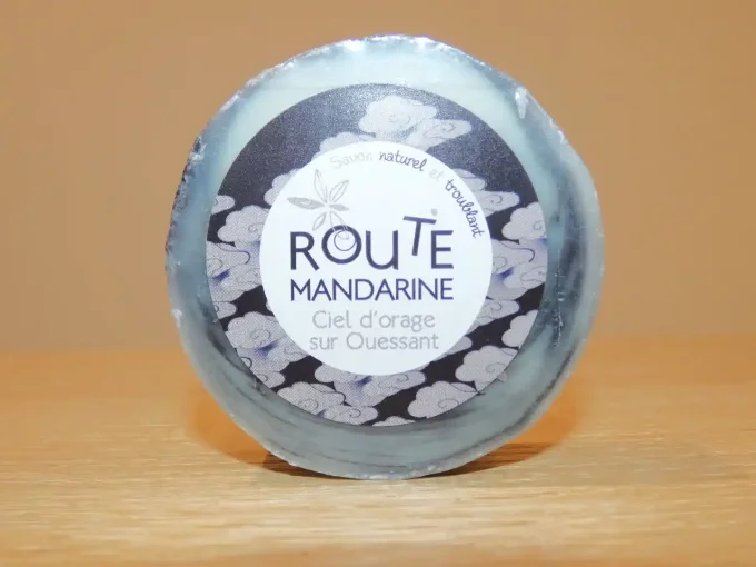 Savon artisanal Ciel d'Orage sur Ouessant - Savon de 100 g - Route Mandarine - Ker Gaïa
