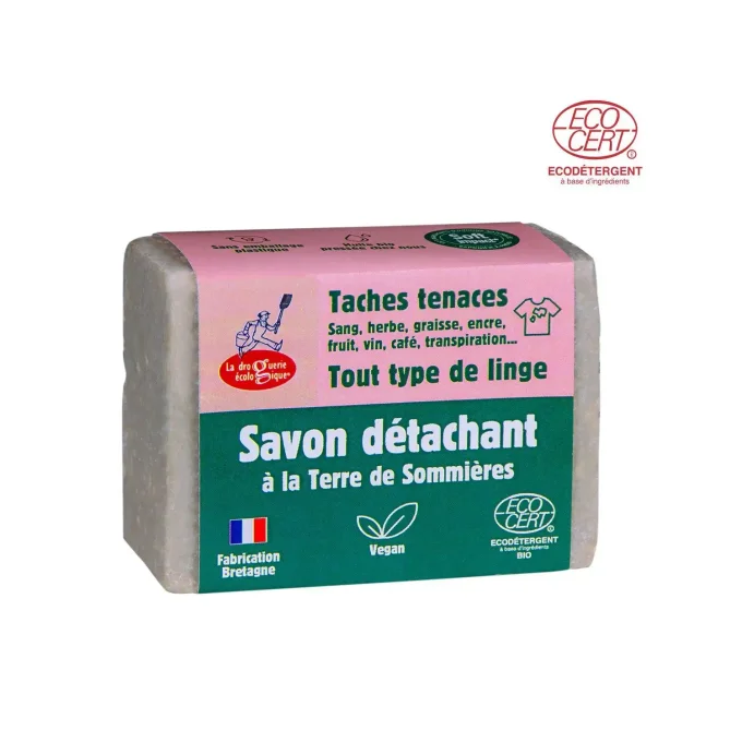 Savon détachant bio à la terre de Sommières - Pain de 150 g - La Droguerie Ecologique - Ker Gaïa