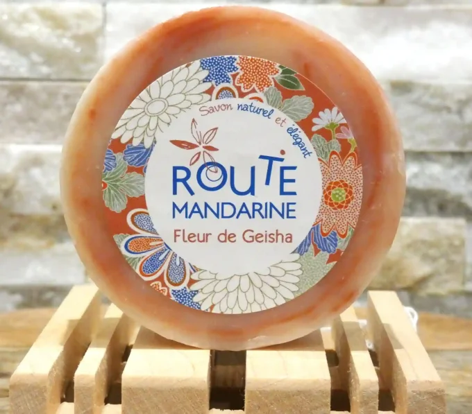 Savon artisanal Fleur de Geisha - Savon de 100 g - Route Mandarine - Ker Gaïa
