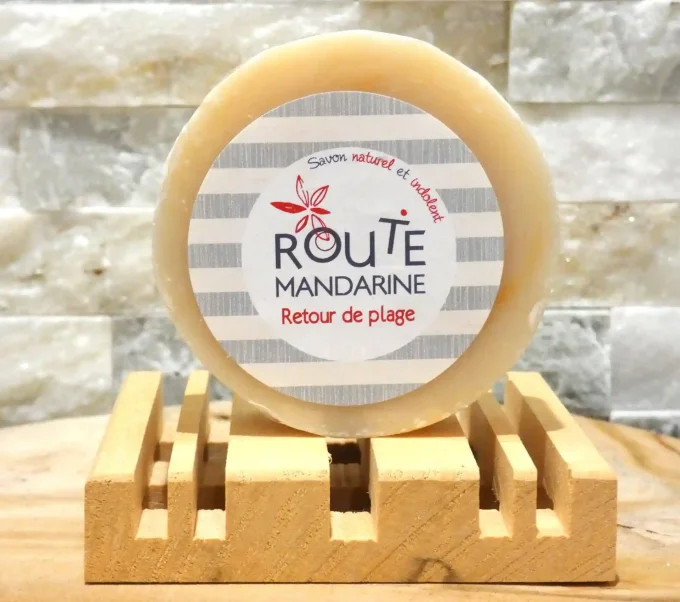 Savon artisanal Retour de plage - Savon de 100 g - Route Mandarine - Ker Gaïa