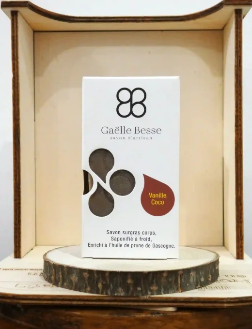 Savon corps Vanille Coco - Pain de 100 g - Gaëlle Besse - Ker Gaïa