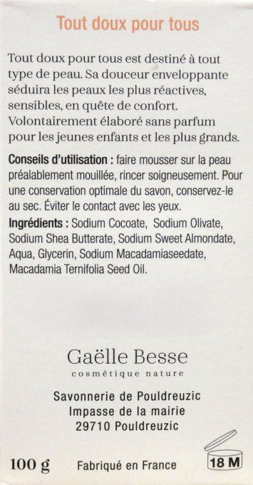 Savon Tout Doux pour Tous Gaëlle Besse