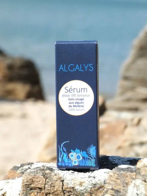 Sérum élixir lift tenseur bio d'Algalys - Soin du visage aux algues de Molène - Ker Gaïa